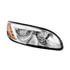 35884 by UNITED PACIFIC - Headlight - R/H, LED, Chrome Inner Housing, with Turn Signal Light