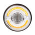 35888 by UNITED PACIFIC - Headlight - 60 LED, UltraLit, 5.75" Round, Left or Right, High Beam, Amber/White LED