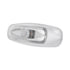 35997 by UNITED PACIFIC - Clearance/Marker Light - Chrome, 5-3/4" Wide, 3 LED, ViperEye Effect, Amber LED/Clear Lens