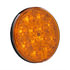 36074 by UNITED PACIFIC - Turn Signal Light - 12 LED, 4" Round, with Rear Plastic Housing & Heated Lens, Amber LED/Amber Lens