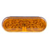 36077 by UNITED PACIFIC - Turn Signal Light - 6 in., Oval, Amber LED, Amber Heated Lens, DOT SAE Approved