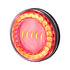 36087 by UNITED PACIFIC - Brake / Tail / Turn Signal Light - 4", Round, 30 LED, Red LED, Clear Lens, I-Series Lumos Light