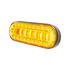 36103 by UNITED PACIFIC - Brake / Tail / Turn Signal Light - 6", Oval, 30 LED, Amber LED, Clear Lens, I-Series Lumos Light