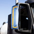 42233 by UNITED PACIFIC - Door Mirror Cover - 59 LED, Chrome, Plastic, with Sequential LED, Passenger Side, for 2012-2023 Volvo VNL