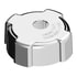 42524 by UNITED PACIFIC - Fuel Tank Cap - Chrome, Plastic, Locking, Double-Sided Tape Mount, For Freightliner