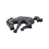 50131 by UNITED PACIFIC - Emblem - Bucking Horse, Matte Black, Plastic, Easy Installation