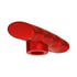 70818B by UNITED PACIFIC - Gearshift Knob - Red, T-Shaped Grip, Aluminum, 1/2"-13 Thread-On
