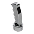 70831 by UNITED PACIFIC - Gearshift Knob - Aluminum, Thread-On, Pistol Grip, with Chrome 9/10 Speed Adapter, Chrome