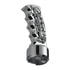 70834 by UNITED PACIFIC - Gearshift Knob - Aluminum, Thread-On, Skulls Design, Pistol Grip, with Chrome 9/10 Speed Adapter, Chrome