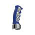 70844 by UNITED PACIFIC - Gearshift Knob - Blue and Chrome, Skulls Pistol Grip, 13/15/18 Speed Shifter