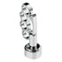 70889 by UNITED PACIFIC - Gearshift Knob - Chrome, Knuckle Design, Thread-On, 9/10 Speed Adapter