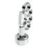 70889 by UNITED PACIFIC - Gearshift Knob - Chrome, Knuckle Design, Thread-On, 9/10 Speed Adapter