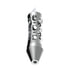 70892 by UNITED PACIFIC - Grip Handle - Chrome, Daytona Style, with Beer Tap Adapter, 3/8"-16 Female Thread