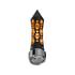 70910 by UNITED PACIFIC - Gearshift Knob - Black/Amber LED, Daytona Style, Spike, 9/10 Speed Adapter