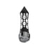 70913 by UNITED PACIFIC - Gearshift Knob - Black/White LED, Daytona Style, Spike, 9/10 Speed Adapter