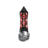 70915 by UNITED PACIFIC - Gearshift Knob - Black/Red LED, Daytona Style, Spike, 13/15/18 Speed Adapter