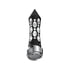 70917 by UNITED PACIFIC - Gearshift Knob - Black/White LED, Daytona Style, Spike, 13/15/18 Speed Adapter