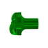 71046 by UNITED PACIFIC - Air Brake Valve Control Knob - Zinc Die-Cast, Eagle Design, Emerald Green