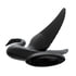 72016 by UNITED PACIFIC - Hood Ornament - Black, Swan Design, Stud Mount, Die-Cast, with Mounting Hardware