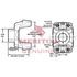 155TYS2849A by MERITOR - Drive Shaft End Yoke - 1.38 in. Bearing Cap Dia, 4.37 in. Center to End, 34 Splines, 155N Series