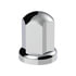 10058 by UNITED PACIFIC - Wheel Lug Nut Cover Set - 33mm x 2 7/16", Chrome, Plastic, Standard, with Flange, Push-On Style