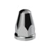 10060 by UNITED PACIFIC - Wheel Lug Nut Cover Set - 33mm x 2-5/8", Chrome, Plastic, Bullets, with Flange, Push-On Style