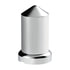 10117 by UNITED PACIFIC - Wheel Lug Nut Cover Set - 33mm x 3-3/16", Chrome, Plastic, Pointed, Push-On, Flange