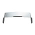 10469 by UNITED PACIFIC - Headlight Visor - 6" x 4", Stainless Steel, Rectangular, Flat Top Style