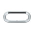 10490 by UNITED PACIFIC - Clearance Light Bezel - Chrome, Plastic, without Visor, for  6" Grommet Mounted Oval Lights