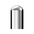 10563 by UNITED PACIFIC - Wheel Lug Nut Cover Set - 33mm x 3-3/4", Chrome, Plastic, Dome, Thread-On