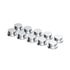 10755 by UNITED PACIFIC - Wheel Lug Nut Cover Set - 3/4" x 5/8", Chrome, Plastic, Flat Top, Push-On Style