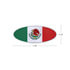10924 by UNITED PACIFIC - Emblem - Chrome, Oval, Mexico Flag