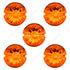 30312P5 by UNITED PACIFIC - Marker Light Lens - Watermelon Glass, Amber, For Grakon 1000 Cab Lights