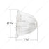 30520P5 by UNITED PACIFIC - Marker Light Lens - Watermelon Glass, Clear, For Grakon 1000 Cab Lights