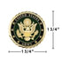 22975 by UNITED PACIFIC - Emblem - 1 3/4" U.S. Military Adhesive Metal Medallion, Army