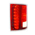 110843 by UNITED PACIFIC - Tail Light - Driver Side (LH), Red, 56 LEDs, Sequential, with Trim