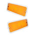 111108 by UNITED PACIFIC - Parking Light - Front, Amber LED/Lens, 17 LEDs, with Stainless Steel Trim