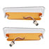 111108 by UNITED PACIFIC - Parking Light - Front, Amber LED/Lens, 17 LEDs, with Stainless Steel Trim