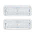 111109 by UNITED PACIFIC - Parking Light - Front, Amber LED/Clear Lens, 17 LEDs, with Stainless Steel Trim