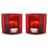 111112 by UNITED PACIFIC - Tail Light - RH and LH, 56 Red LEDs, 12 White LEDs for Back Up Light, with Trim