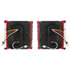 111112 by UNITED PACIFIC - Tail Light - RH and LH, 56 Red LEDs, 12 White LEDs for Back Up Light, with Trim