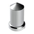 10117CB by UNITED PACIFIC - Wheel Lug Nut Cover Set - 33mm x 3 3/16", Chrome, Plastic, Pointed, with Flange, Push-On Style