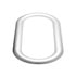 21718-1 by UNITED PACIFIC - Window Trim - Stainless, Oval, for Peterbilt