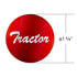 23222-1R by UNITED PACIFIC - Air Brake Control Valve Knob Sticker - "Tractor" Glossy, Red