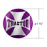 23222-2P by UNITED PACIFIC - Air Valve Knob Sticker - "Tractor" Maltese Cross, Purple