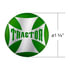 23222-2G by UNITED PACIFIC - Air Valve Knob Sticker - "Tractor" Maltese Cross, Green
