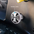 23229-2K by UNITED PACIFIC - Air Brake Control Valve Knob Sticker - "Trailer" Maltese Cross, Black