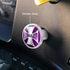 23229-2P by UNITED PACIFIC - Air Valve Knob Sticker - "Trailer" Maltese Cross, Purple