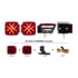 38309BK by UNITED PACIFIC - Stop, Turn & Tail Light - Over 80" Wide, LED, Submersible Combination Light