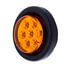 39984BAK by UNITED PACIFIC - Clearance/Marker Light, Amber LED/Amber Lens, Round Design, 2", with Reflector, 7 LED, with Grommet and Plug